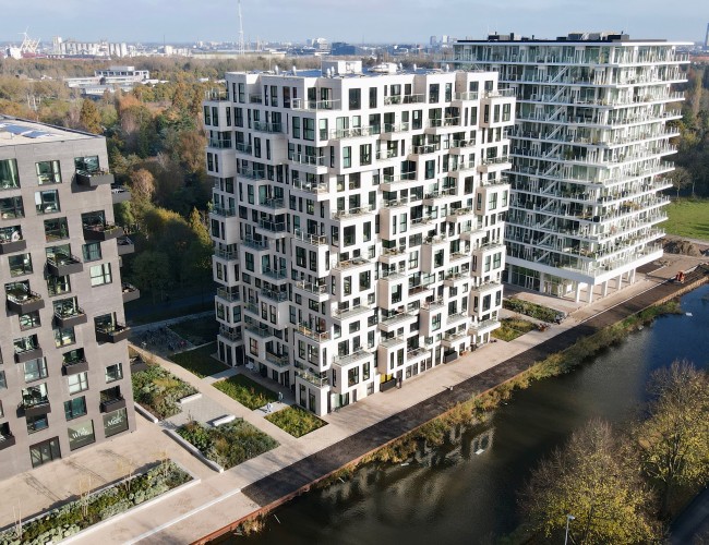 Luchtfoto Blend Amsterdam - van Stokkum Natuursteen